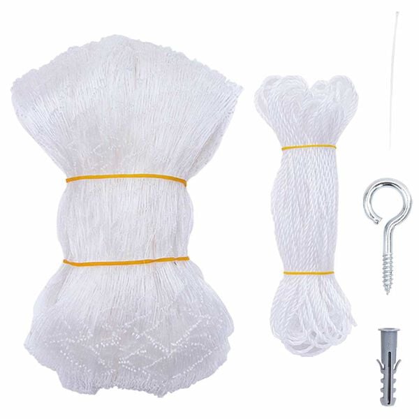 vidaXL Siatka dla kota przezroczysta 6x3 m Nylon