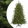 vidaXL Sztuczna choinka z zawiasami 120 cm 150 LED Ciepła biel