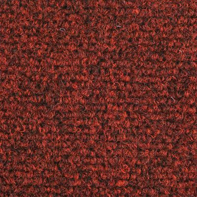 vidaXL Samoprzylepne nakładki na schody, 15 szt., 65x21x4 cm, czerwone