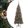 vidaXL Sztuczna choinka zielony 150 cm PVC, plastik i stal