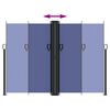 vidaXL Zwijana markiza boczna na taras, niebieska, 180 x 600 cm
