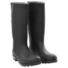 vidaXL Kalosze, czarne, rozmiar 45, PVC