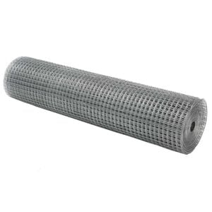 vidaXL Spawana siatka ogrodzeniowa 1000 x 40 cm Srebrny