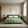 vidaXL Kołdra na cały rok Kwiłtowany Zielony 240 x 260 cm Mikrofibra