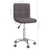 vidaXL Obrotowe krzesło stołowe, kolor taupe, tapicerowane tkaniną