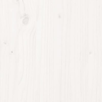 vidaXL Donica, biała, 40x40x52,5 cm, lite drewno sosnowe 