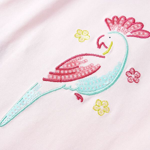 Dziecięca koszulka na ramiączkach, jasnor&oacute;żowa, 140