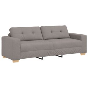 vidaXL Sofa Ciemnoszary 221 x 80 x 80 cm tkanina