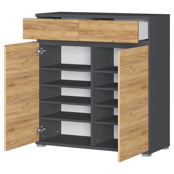 Germania Szafka na buty GW-Lissabon, dębowo-antracytowa