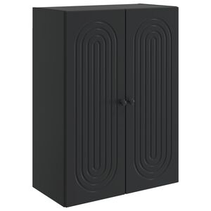 vidaXL Szafka ścienna Czarny 66 x 34,5 x 90 cm Drewno inżynieryjne