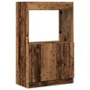 vidaXL Wysoka szafka, stare drewno, 63x33x100 cm