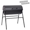 vidaXL Grill beczkowy z 2 rusztami do gotowania 3 szt. 80 x 73 x 90 cm
