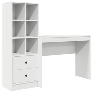 vidaXL Biurko Biały 145,5 x 40 x 127 cm 2 szt.
