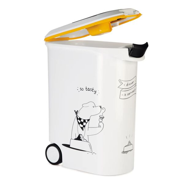 Curver Pojemnik na karmę dla psa Dinner is served z k&oacute;łkami, 54 L