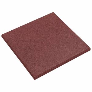 vidaXL Płytki ochronne przed upadkiem 6 szt. czerwony 50 x 50 cm Guma
