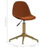 vidaXL Obrotowe krzesła stołowe, 2 szt., brązowe, aksamitne