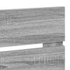 vidaXL Zagł&oacute;wek Szary Sonoma 75 cm Materiał drewnopochodny