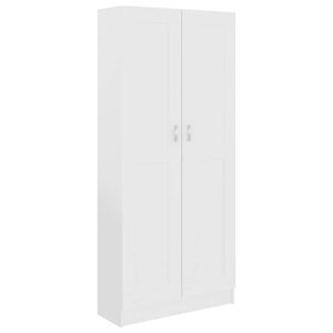 vidaXL Szafa, biała, 82,5x30,5x185,5 cm, materiał drewnopochodny