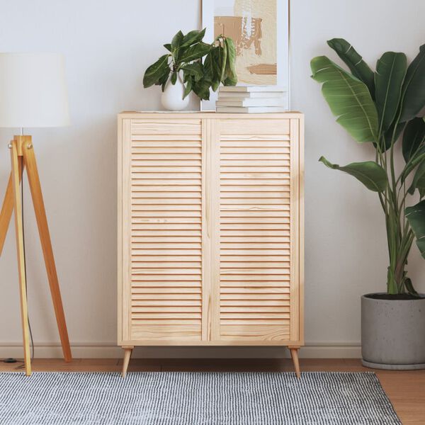 vidaXL Drzwi żaluzjowe do szafki, 2 szt., 99,3x39,4 cm, drewno sosnowe