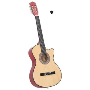 vidaXL Gitara akustyczna z wycięciem, 6 strun, 38", drewno lipowe