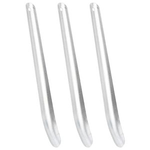 vidaXL Ściągaczki do potu dla koni, 3 szt., srebrne, aluminiowe