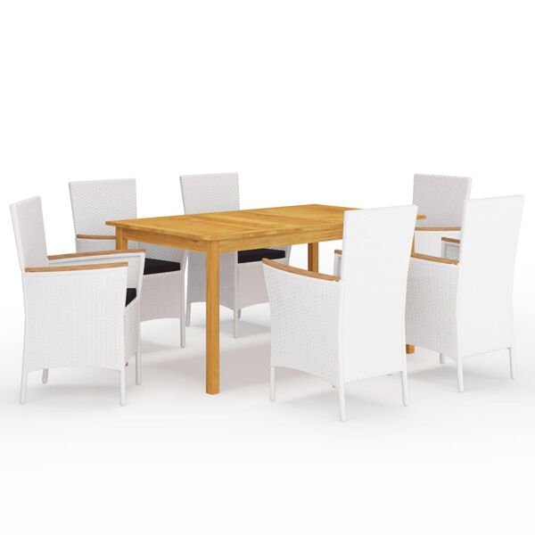 vidaXL 7-częściowy zestaw mebli ogrodowych