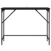 vidaXL Konsola Czarny Dąb 100 x 32 x 75 cm Materiał drewnopochodny