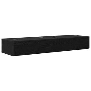 vidaXL Biurko studyjne Czarny dąb 152 x 40 x 19,5 cm