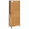 vidaXL Highboard z szufladą Stare drewno 69,5 x 34 x 180 cm