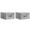 vidaXL Wisząca Szafka Nocna 2 szt. Betonowy szary 34,5 x 33 x 20 cm