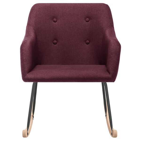 vidaXL Fotel bujany, fioletowy, obity tkaniną