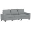 vidaXL 3-osobowa sofa z podn&oacute;żkiem, jasnoszara, 180 cm, tkaniną