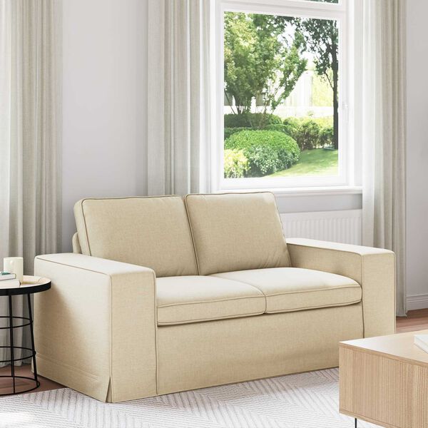 vidaXL Sofa Kremowy