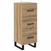 vidaXL Highboard z szufladą Dąb rzemieślniczy 34,5 x 34 x 180 cm