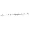 vidaXL System do mocowania drzwi przesuwnych, 366 cm, stal, srebrny