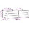 vidaXL Donica Antracyt 160 x 80 x 45 cm Stal