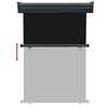 vidaXL Markiza boczna na balkon, 125 x 250 cm, czarna