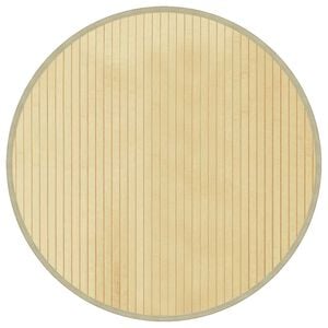 vidaXL Dywan okrągły, jasny naturalny, 60 cm, bambusowy