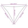 vidaXL Żagiel przeciwsłoneczny, 160 g/m², czarny, 3x3x4,2 m, HDPE