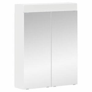 vidaXL Szafka z lustrem do łazienki TULUM Biały 60 x 16,5 x 78 cm