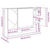 vidaXL Szafka z lustrem z przechowywaniem Dąb Sonoma 80 x 17 x 55 cm