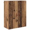 vidaXL Highboard Montowane na ścianie Stare drewno 69,5 x 34 x 180 cm