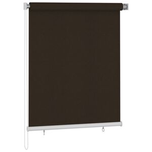 vidaXL Roleta zewnętrzna, 120x140 cm, brązowa