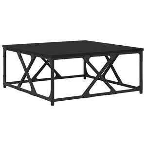 vidaXL Stolik kawowy Czarny Dąb 70 x 70 x 30 cm Drewno inżynieryjne