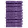 vidaXL Ręczniki premium SOLUND 10 szt. fioletowe 100x200 cm, 600 g/cm&sup2;