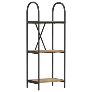 vidaXL P&oacute;łka na książki 3 poziomy 40 x 30 x 109 cm Drewno inżynieryjne