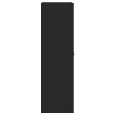 vidaXL Szafa na dokumenty, czarna, 90x40x140 cm, stalowa