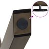 vidaXL Nogi do stołu jadalnego w kształcie litery X 2 szt. Naturalna stal 70x(72-73) cm Stal
