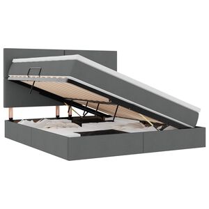vidaXL Ł&oacute;żko z miejscem na przechowywanie i materacem 180 x 200 cm