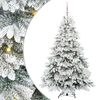 vidaXL Sztuczna choinka z 300 diodami LED Biały 180 cm PE i PVC